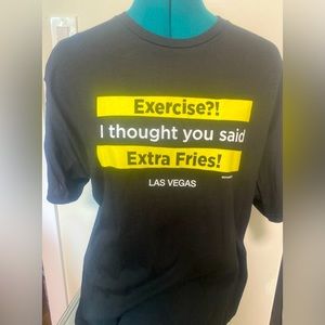 Funny Exercise Screen Tshirt Las Vegas